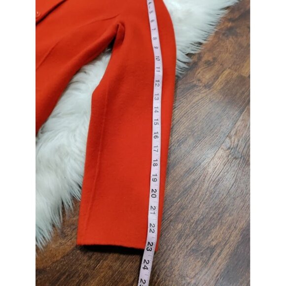 NWT Talbots Long Sleeve Wool Blend Button Down Blazer Jacket Red Women's Size 4 - Picture 12 of 14